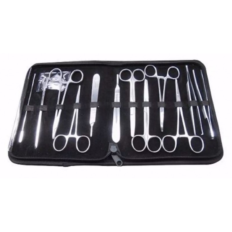Kit  de diseccion pequeña cirugia x 13 piezas