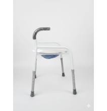 Asiento Sanitario con Apoyabrazos en "S" y Estructura de Acero Confianza