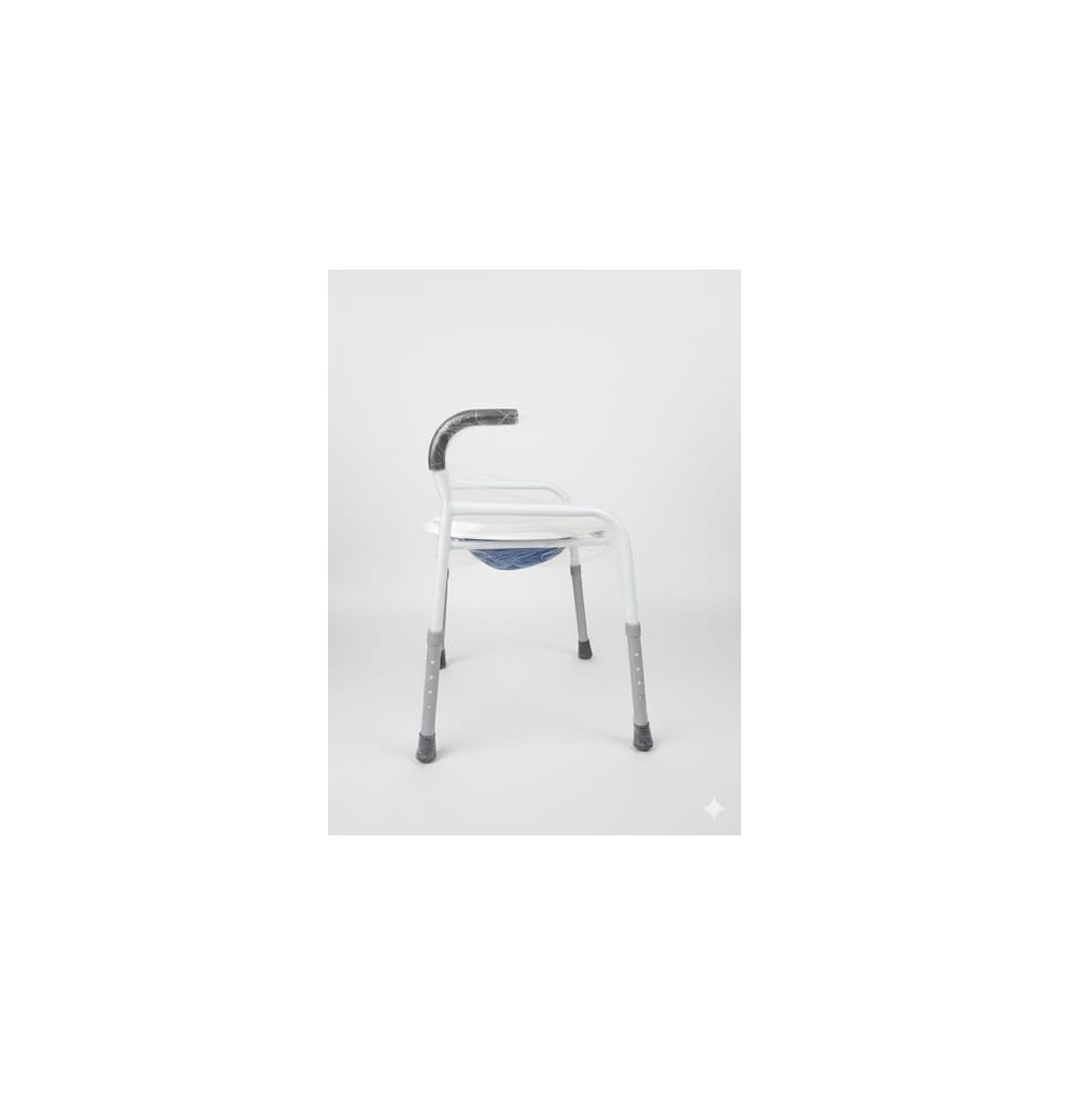 Asiento Sanitario con Apoyabrazos en "S" y Estructura de Acero Confianza