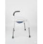 Asiento Sanitario con Apoyabrazos en "S" y Estructura de Acero Confianza