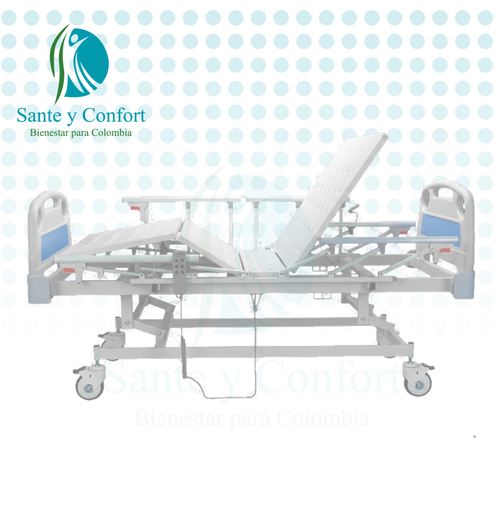 cama hospitalaria con ajuste de altura