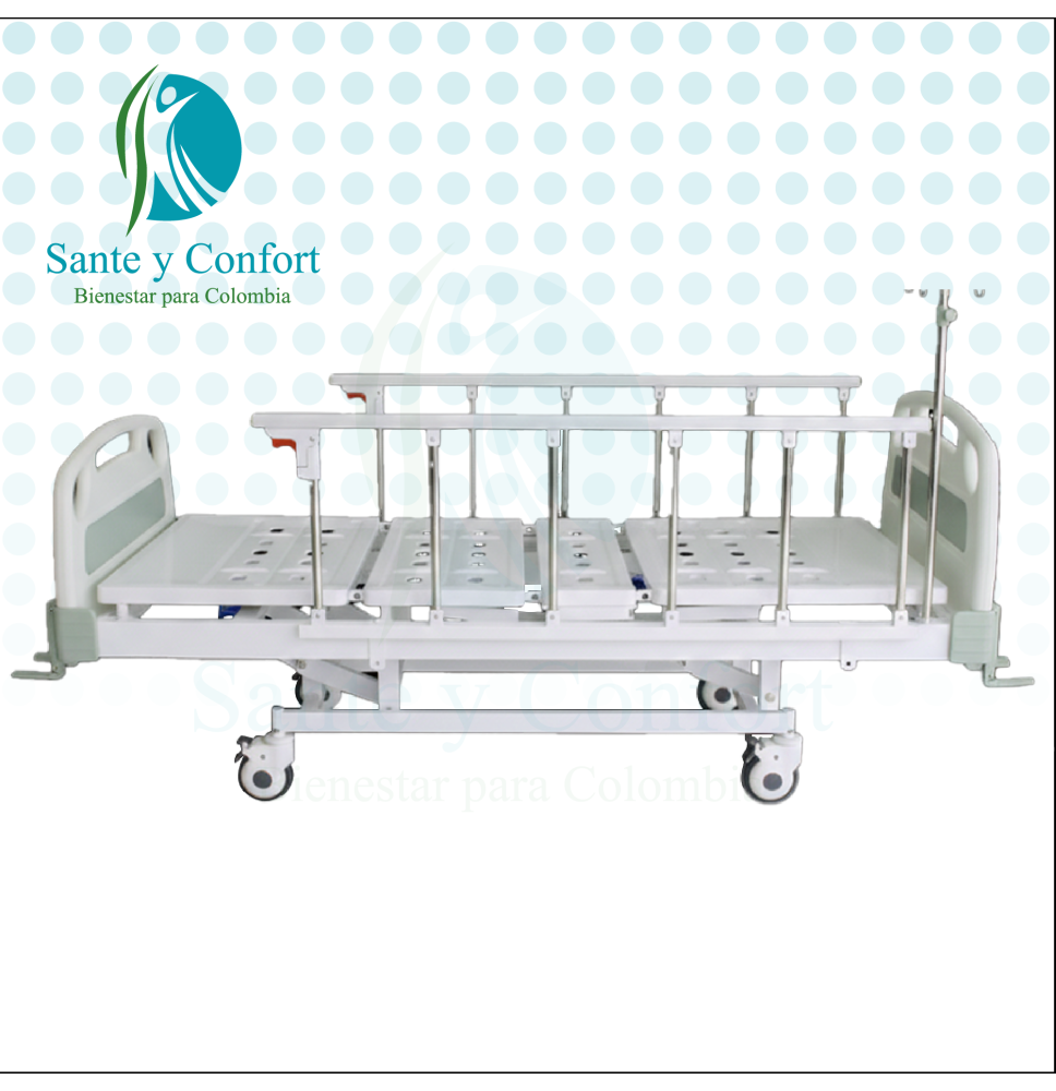cama hospitalaria con ajuste de altura