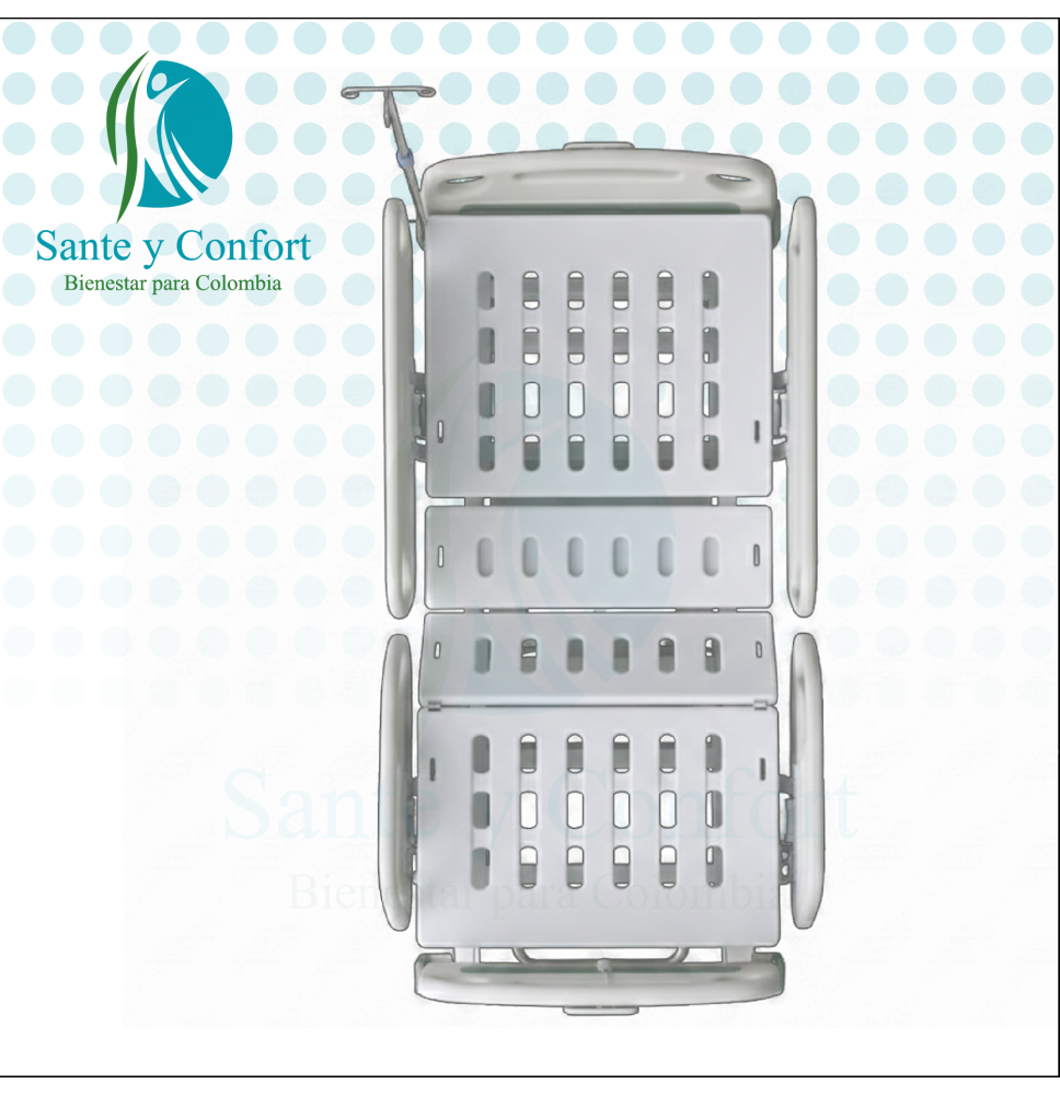 Cama Hospitalaria Eléctrica YKB001-2 5 Movimientos | Sante y Confort