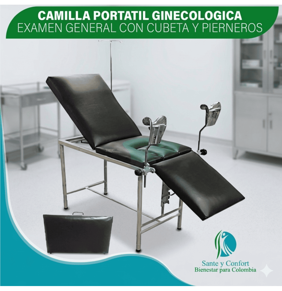 camilla-portatil-citologia-examen-pelvico-clinico