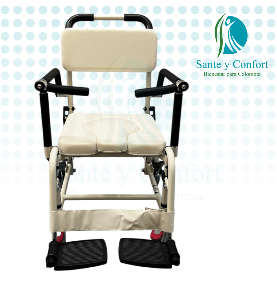 Silla Sanitaria en Aluminio Ajustable y Segura | Sante y Confort