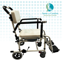 Silla Sanitaria en Aluminio Ajustable y Segura | Sante y Confort