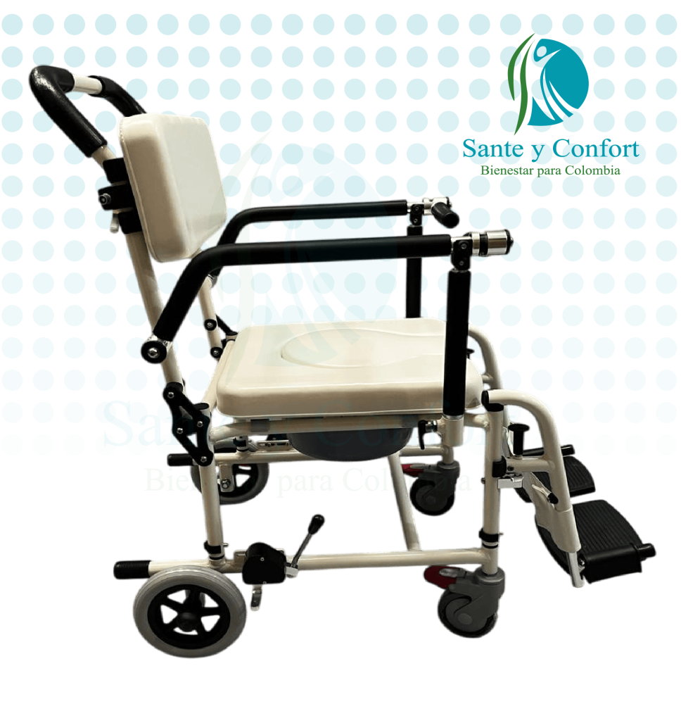 Silla Sanitaria en Aluminio Ajustable y Segura | Sante y Confort