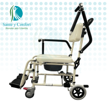 Silla Sanitaria en Aluminio Ajustable y Segura | Sante y Confort