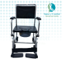 Silla Sanitaria en Aluminio con Ruedas y Frenos