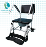 Silla Sanitaria en Aluminio con Ruedas y Frenos
