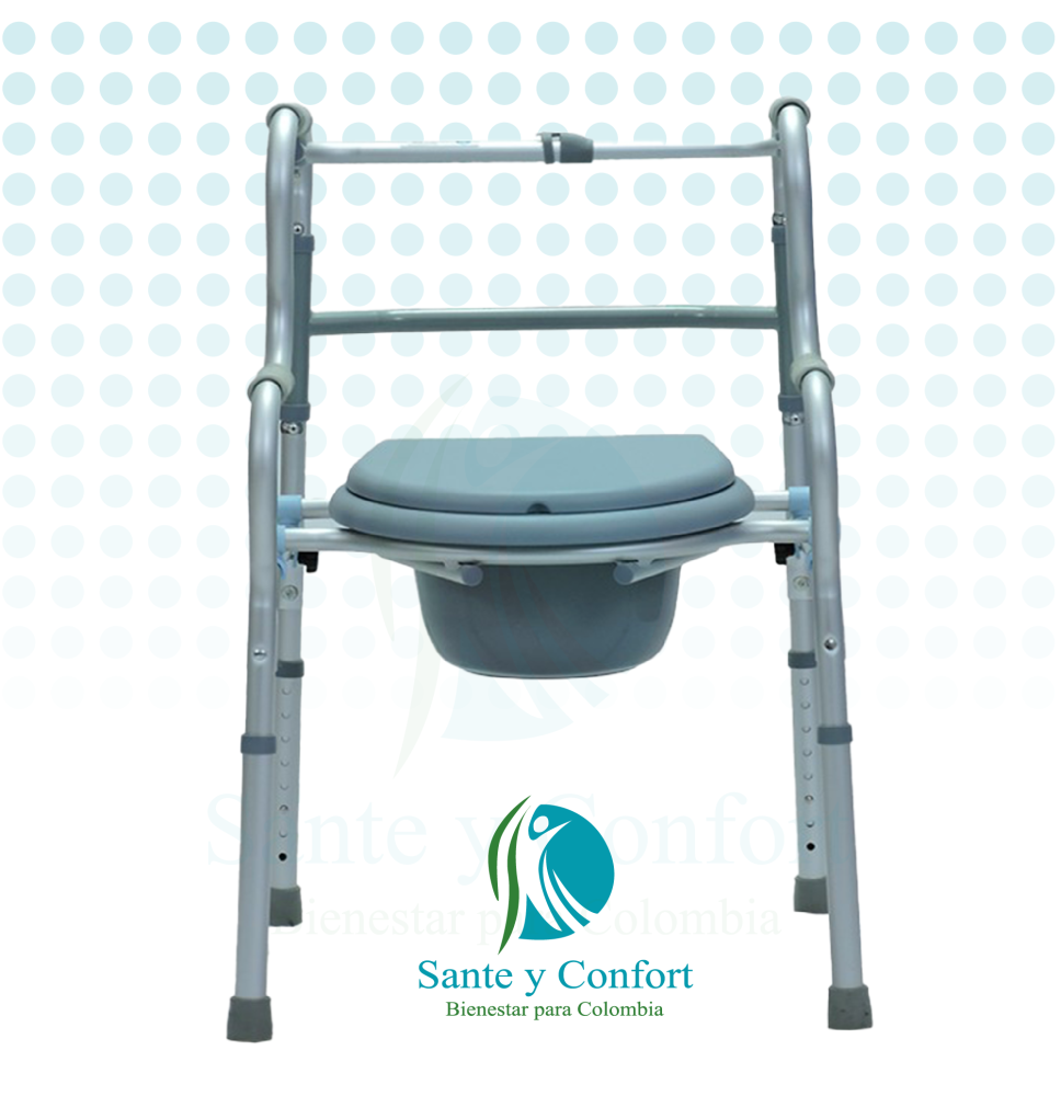 Caminador Doble Apoyo con Recipiente Sanitario | Sante y Confort