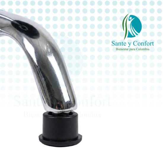 Butaco Cromado con Espaldar Ergonómico | Sante y Confort