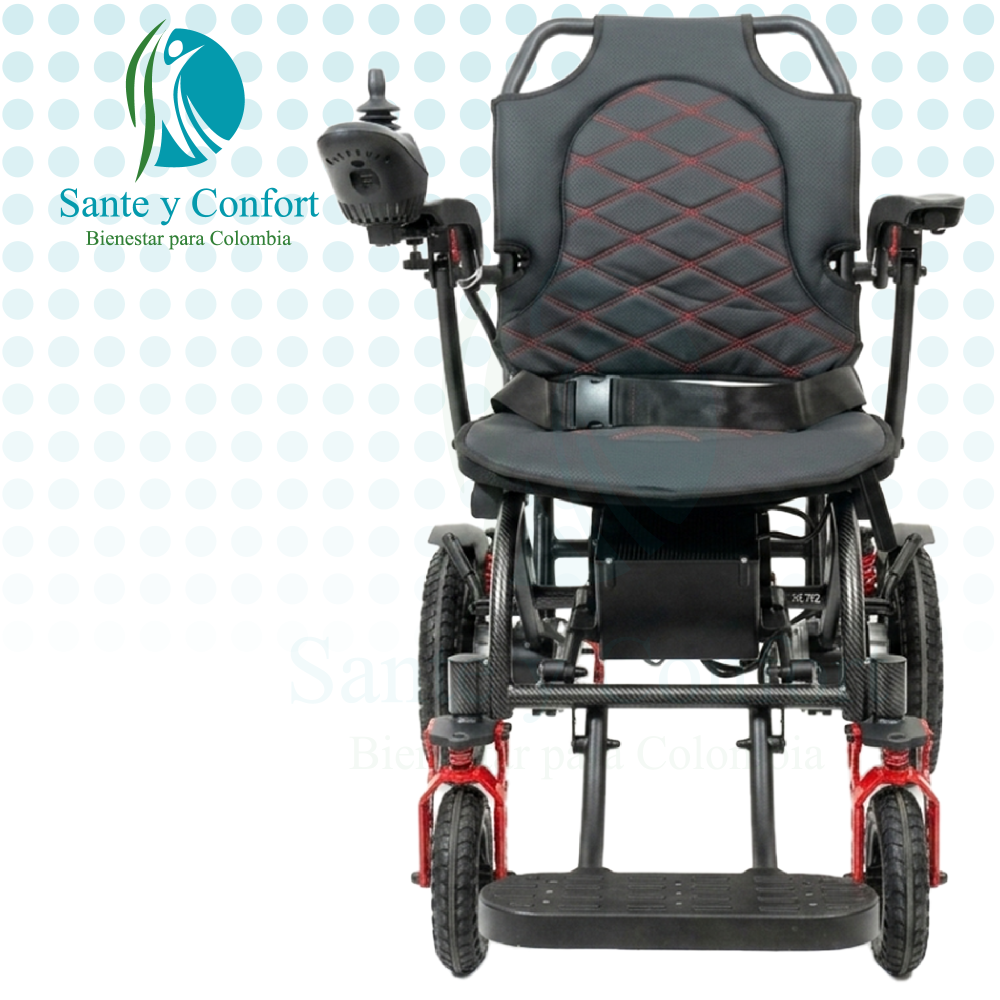 Silla de Ruedas Eléctrica HE702 con Amortiguadores | Sane y Confort