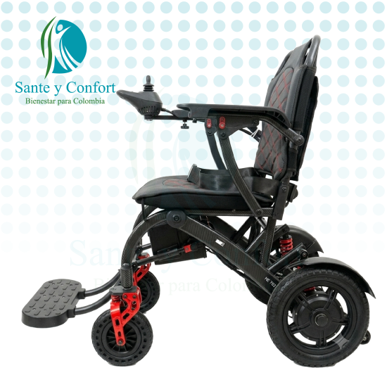 Silla de Ruedas Eléctrica HE702 con Amortiguadores | Sane y Confort