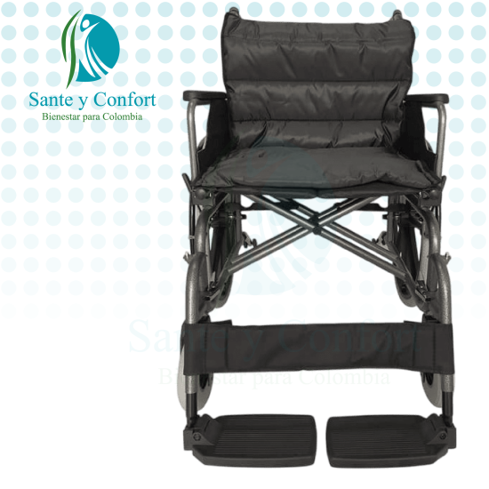 Silla de Ruedas Bariátrica Reforzada en Acero 125 kg | Sante y Confort