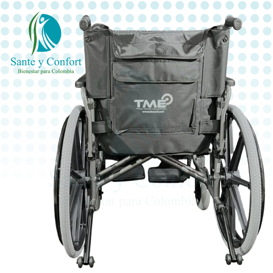 Silla de Ruedas Bariátrica Reforzada en Acero 125 kg | Sante y Confort