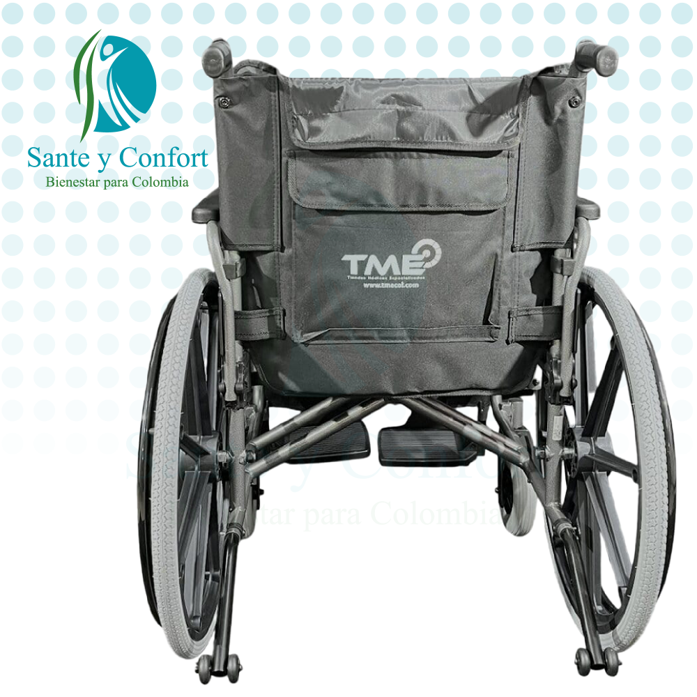 Silla de Ruedas Bariátrica Reforzada en Acero 125 kg | Sante y Confort