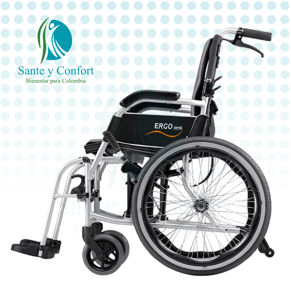 Silla de Ruedas Ergo Lite 2 Ultraliviana de Aluminio | Sante y Confort