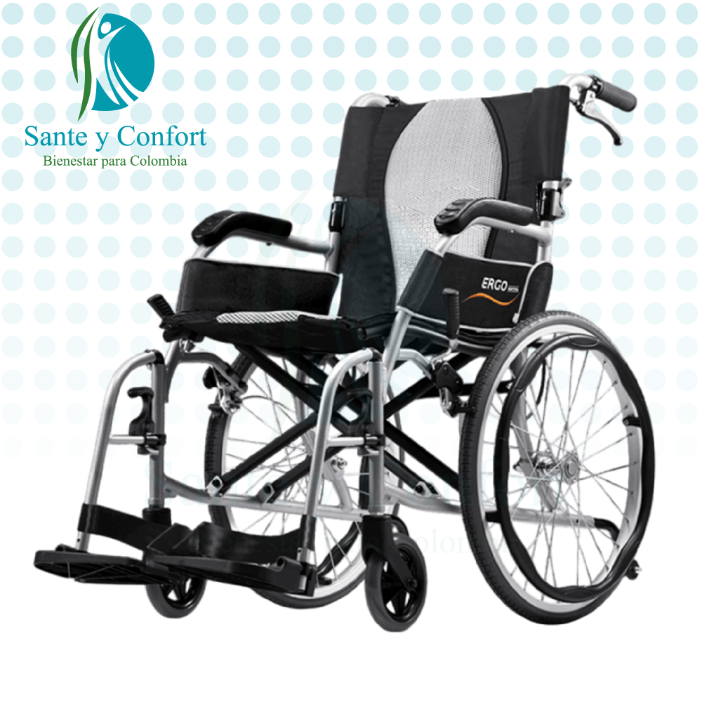 Silla de Ruedas Ergo Lite 2 Ultraliviana de Aluminio | Sante y Confort