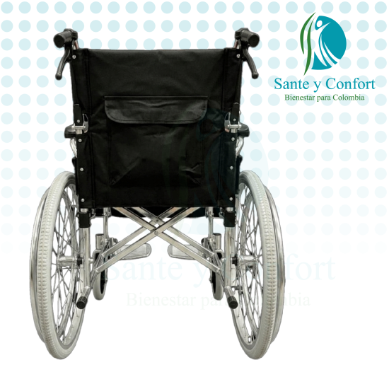Silla de Ruedas de Transporte Aluminio Plegable | Sante y Confort