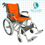 Silla de Ruedas de Transporte Aluminio Plegable | Sante y Confort