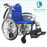 Silla de Ruedas Plegable de Aluminio Estándar y Transporte | Sante y Confort