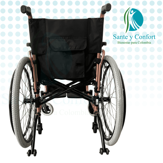 Silla de Ruedas de Aluminio con Pin de Desmonte Rápido | Sante y Confort