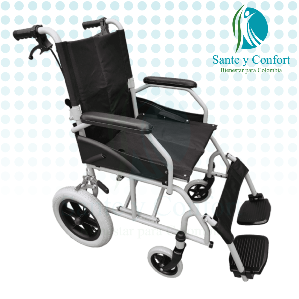 Silla de Ruedas Estándar de Transporte Plegable | Sante y Confort