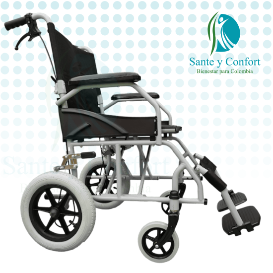 Silla de Ruedas Estándar de Transporte Plegable | Sante y Confort