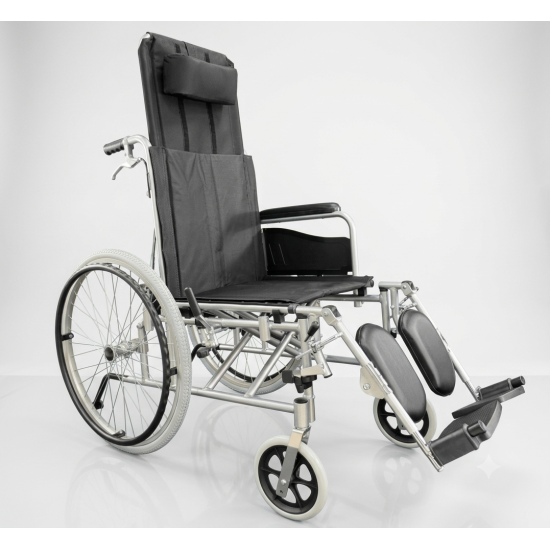silla de ruedas reclinable en aluminio