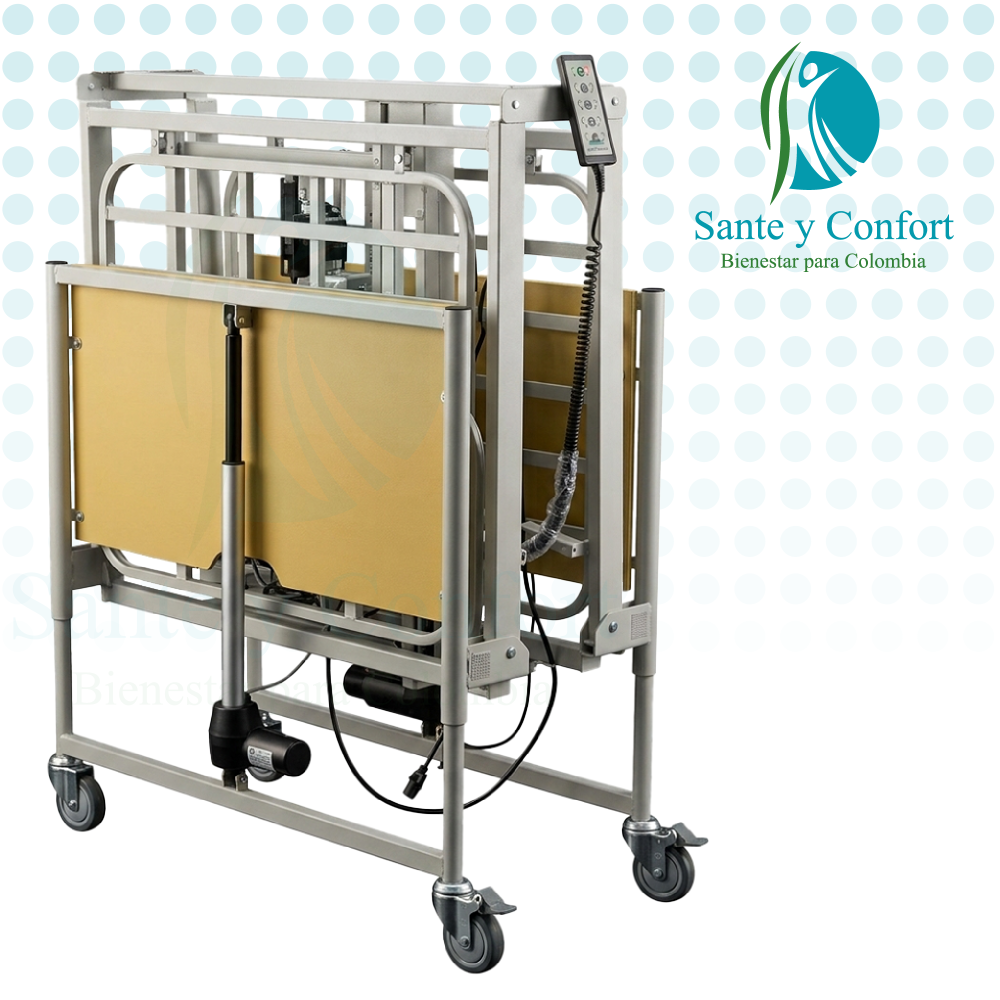 Cama hospitalaria eléctrica 5 funciones UCI Physiotrauma | Sante y Confort