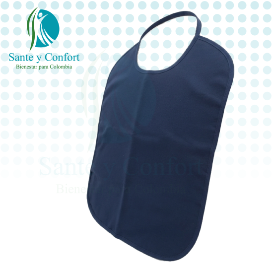 Babero para Adultos de Rizo Impermeable | Sante y Confort