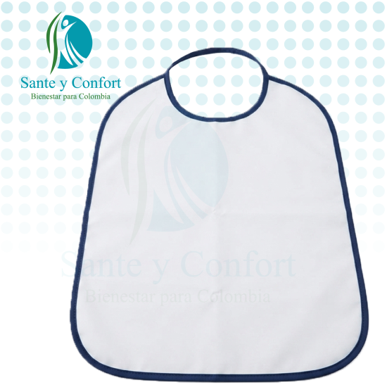 Babero para Adultos de Rizo Impermeable | Sante y Confort