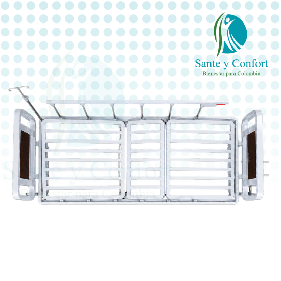 Cama hospitalaria manual CM101M de 2 manivelas | Sante y Confort