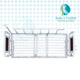 Cama hospitalaria manual CM101M de 2 manivelas | Sante y Confort