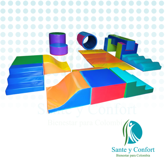 Gimnasio Infantil 18 Piezas para Psicomotricidad | Sante y Confort