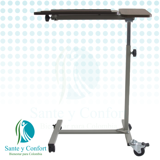 Mesa Puente para Cama Hospitalaria con Altura Neumática