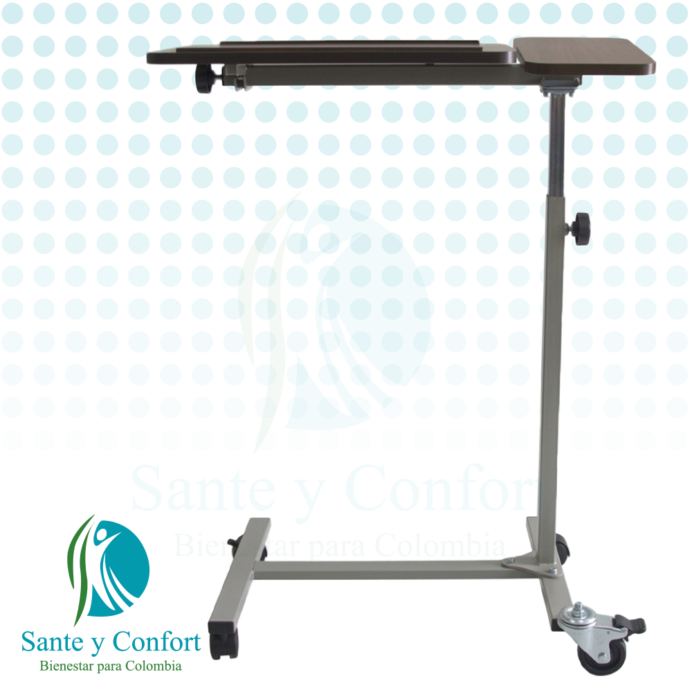Mesa Puente para Cama Hospitalaria con Altura Neumática