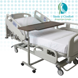 Mesa Puente para Cama Hospitalaria con Altura Neumática