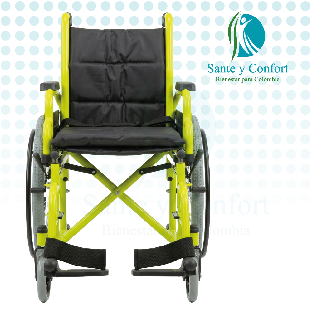 Silla de Ruedas Pediátrica KP9031 en Acero | Sante y Confort