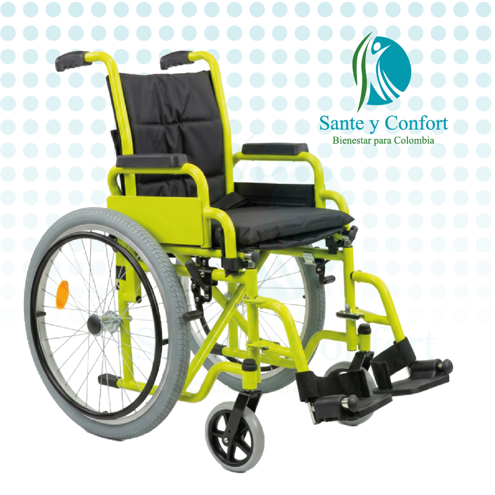 Silla de Ruedas Pediátrica KP9031 en Acero | Sante y Confort