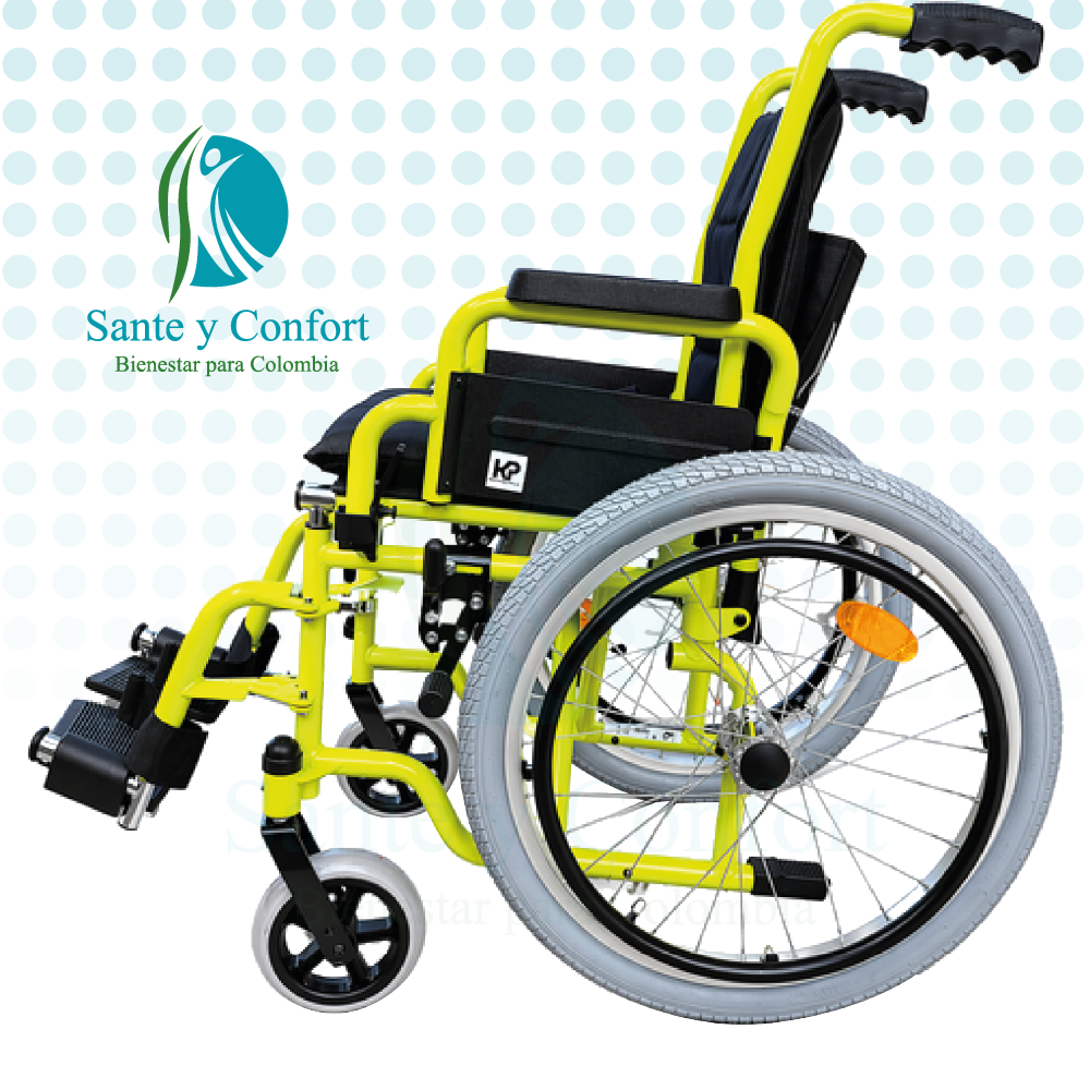 Silla de Ruedas Pediátrica KP9031 en Acero | Sante y Confort
