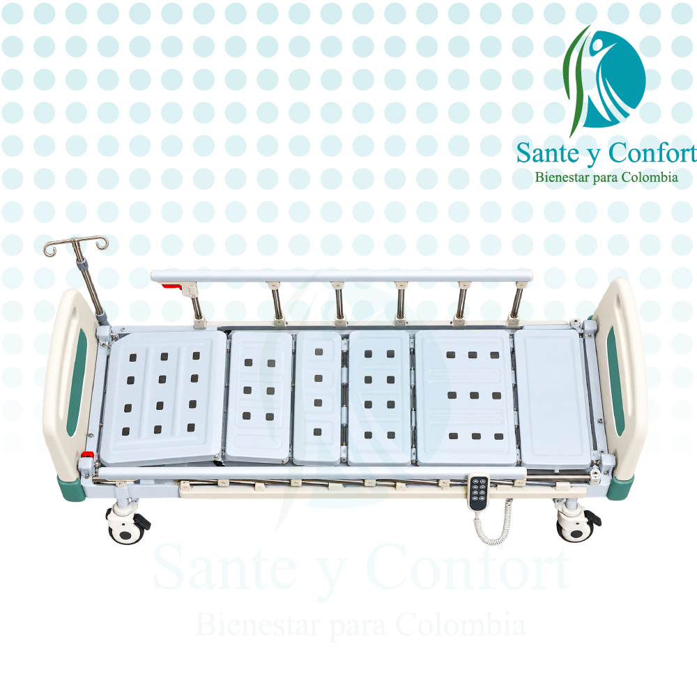 Cama Hospitalaria Eléctrica de 5 Movimientos | Sante y Confort