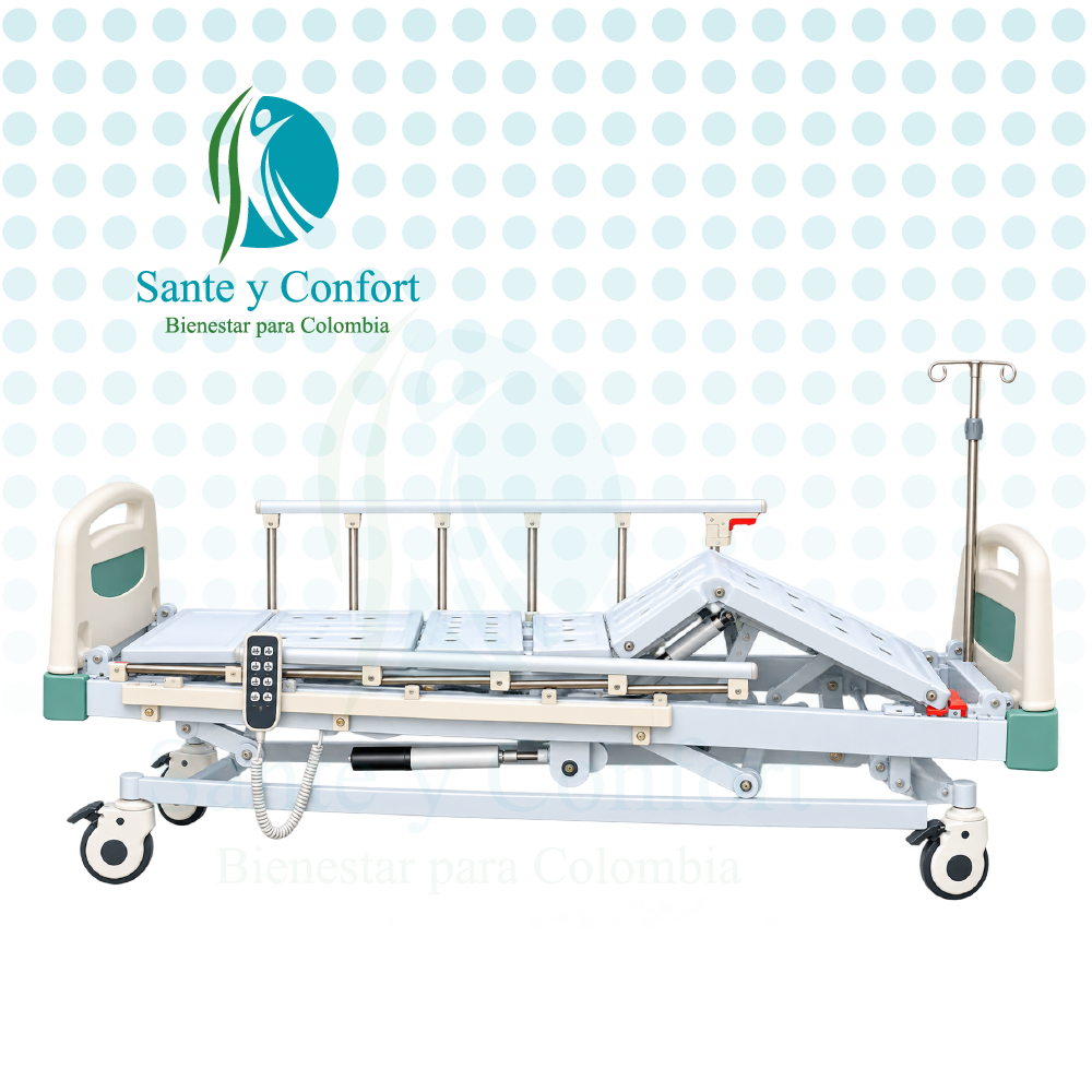 Cama Hospitalaria Eléctrica de 5 Movimientos | Sante y Confort