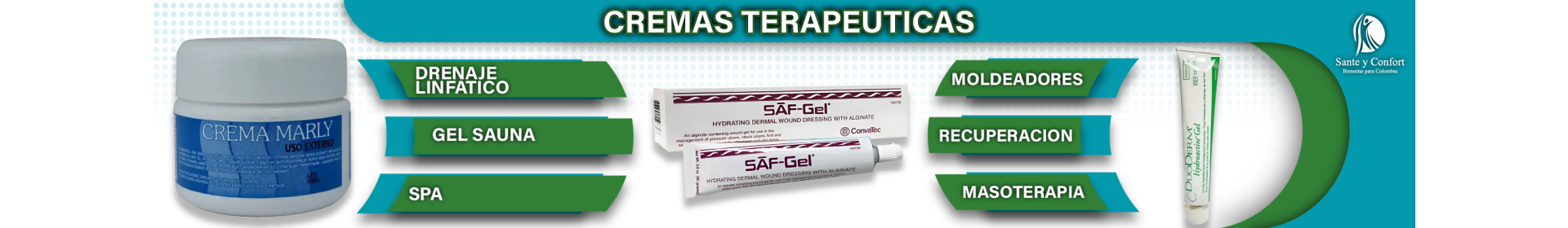 Cremas Terapéuticas y Geles para Masaje Profesional | Santé y Confort
