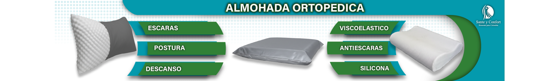 Almohadas Ortopédicas y Cervicales | Memory Foam y Gel | Santé y Confort