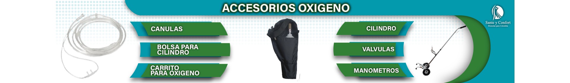 Accesorios para Oxígeno y Conectores Médicos | Santé y Confort