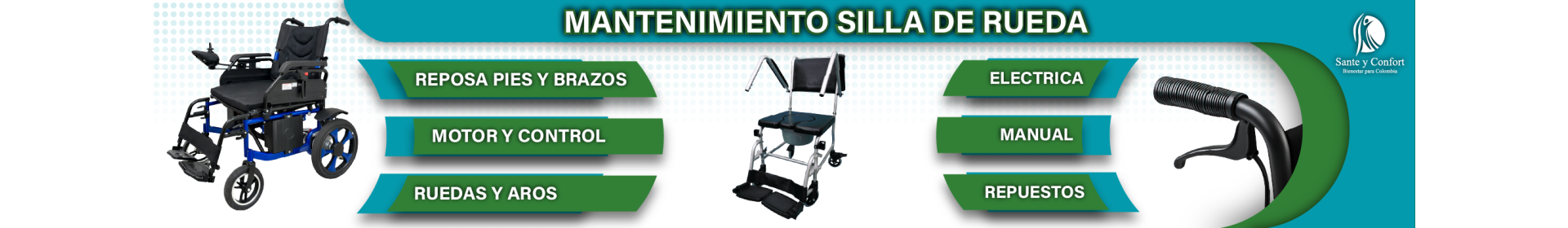 Mantenimiento de Sillas de Ruedas | Servicio Técnico | Santé y Confort