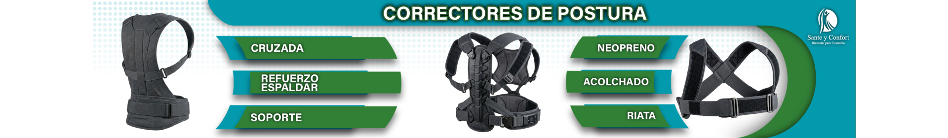 Correctores de Postura y Fajas Lumbares | Salud Espinal | Santé y Confort