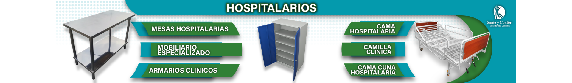Mobiliario Hospitalario y Camas Clínicas | Santé y Confort Colombia